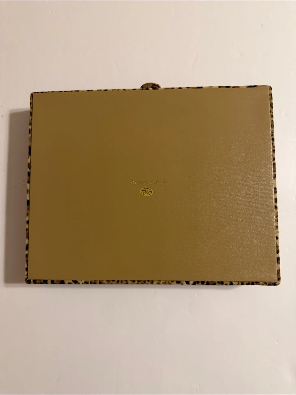 Reed & Barton Leopard Print Jewelry Organizer 10x8 NWOT